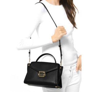 Michael Kors Black Whitney Satchel NWOB